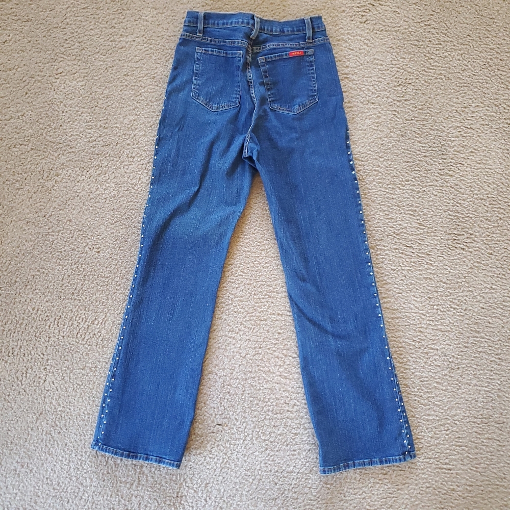 NYDJ BLING Blue Jeans. Size 12. - Picture 4 of 4